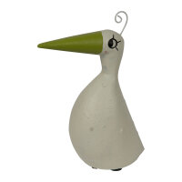 Aufsteller Pelikan grüner Schnabel, H17 cm