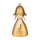 Engel mit Mütze, gold, Polyresin, 20 cm