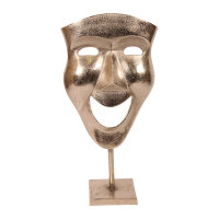 Maske Clown Metall, handgefertigt, ca. H 62 cm