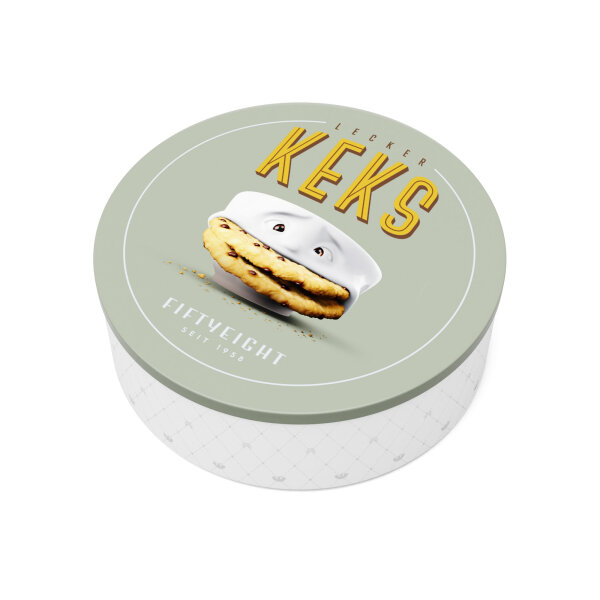 Blechdose "Lecker Keks", Ø 22 cm